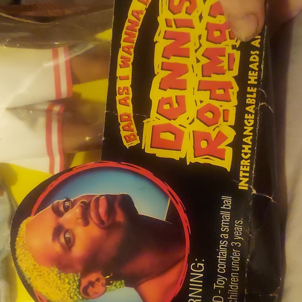 Nba's orginal bad boy! Factory sealed (damaged box) Dennis rodman doll.